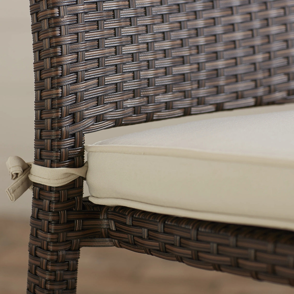 1-Piece Outdoor Rattan Wicker Patio Dining Chair