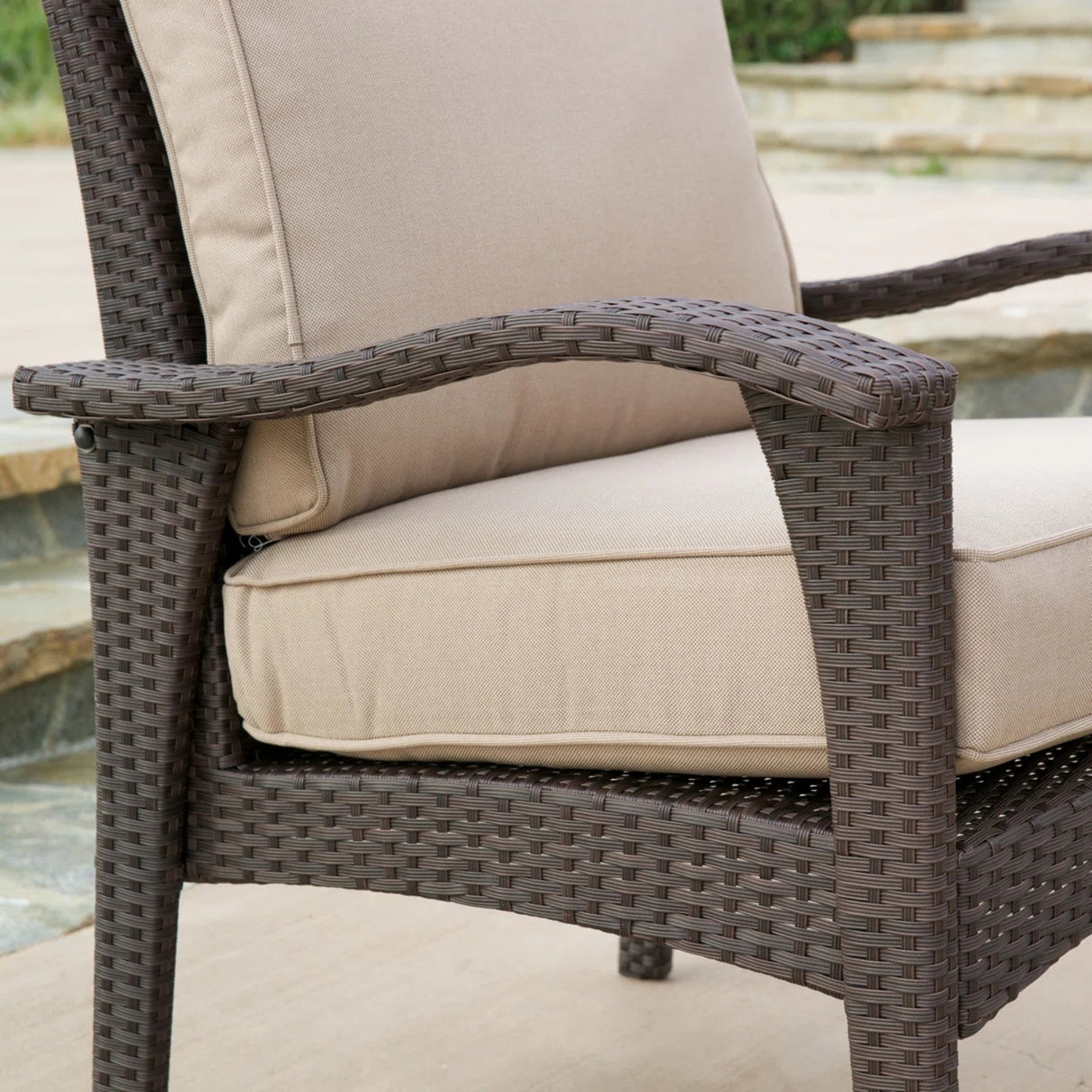 4 Pieces Patio Furniture Set, Outdoor Sectional Sofa