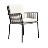 2-Piece Outdoor Rope Patio Dining Chairs
