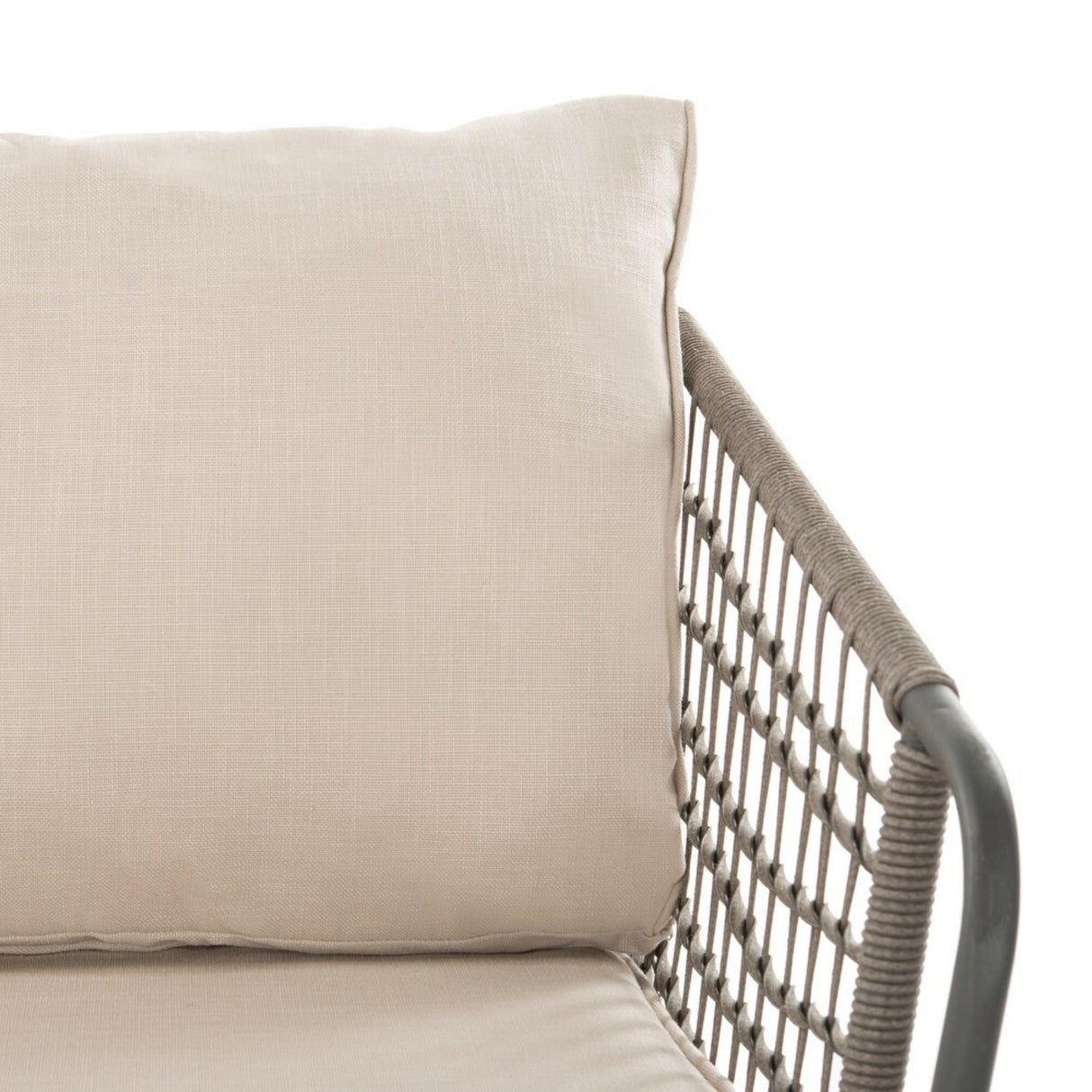 4 Piece Outdoor All-Weather Rope Sofa Set
