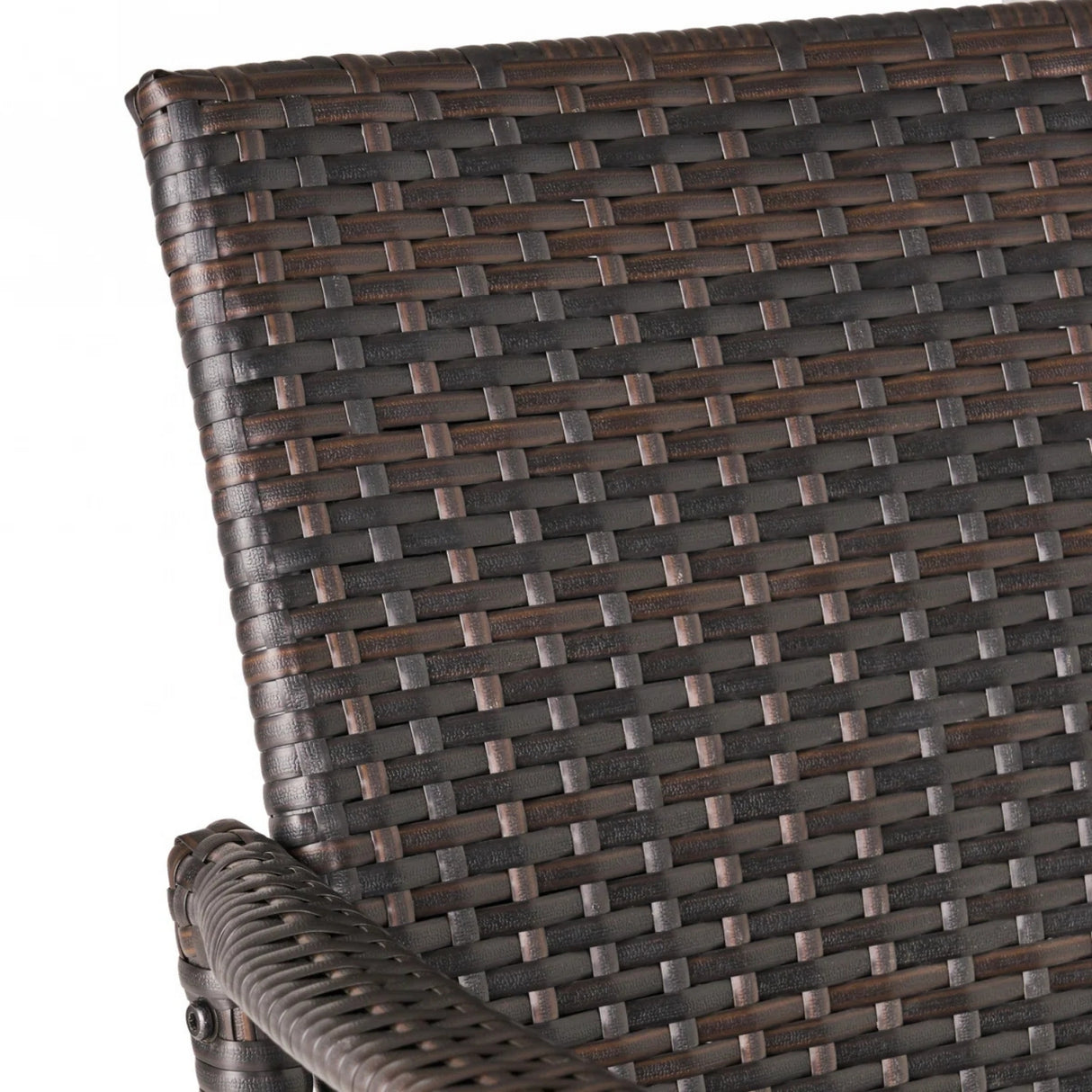 5-Piece Outdoor Rattan Wicker Bar Set with Wicker Top Table