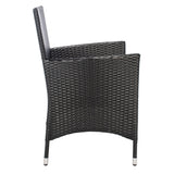 9-Piece Outdoor Rattan Wicker Dinning Table Set