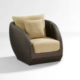 5-Piece Outdoor Wicker Sofa Set With Glass Top Tables