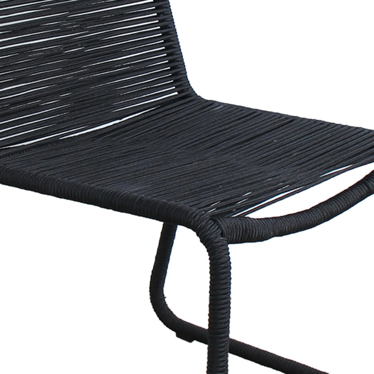 2-Piece Outdoor Rope Patio Dining Chairs