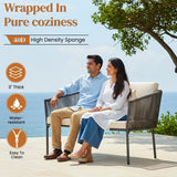 Outdoor 4 Seater Rope Sofa Set