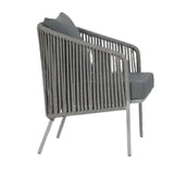 Outdoor 4 Piece Modern Woven Rope Sofa Set