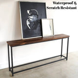 Sheesham Wood Top Modern Console Table