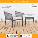 3-Piece Rope Patio Set - Perfect for Outdoor
