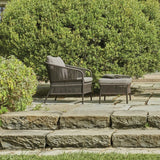 Outdoor 2 Piece Rope Patio Sofa Set (Grey)
