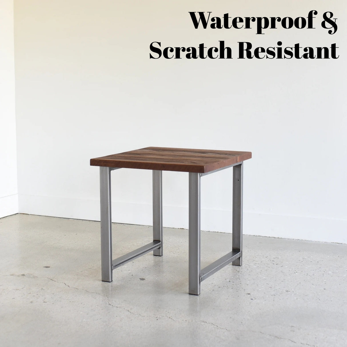 Modern Sheesham Wood Top End Table