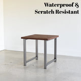 Modern Sheesham Wood Top End Table