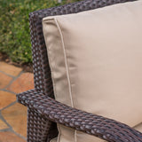 Outdoor Rattan Wicker 1-Piece Loveseat Sofa