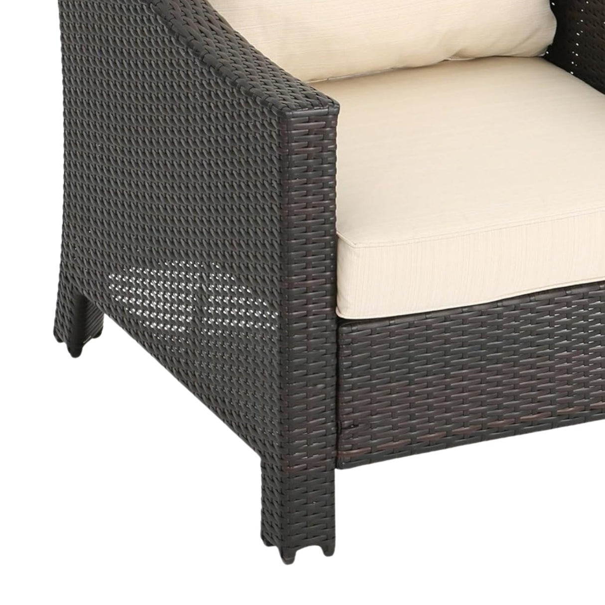 1-Piece Outdoor Wicker Single Seater Sofa