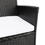 9-Piece Outdoor Rattan Wicker Dinning Table Set