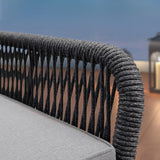 Outdoor 4 Seater Rope Conversation Sofa Set