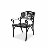 Outdoor Cast Aluminium 5-Piece Patio Bistro Set (Black)
