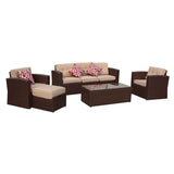Outdoor Rattan Wicker Sectional 6-Seater Sofa Set