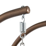 Double Seater Hanging Swing Chair (Dark Brown/Dark Grey)