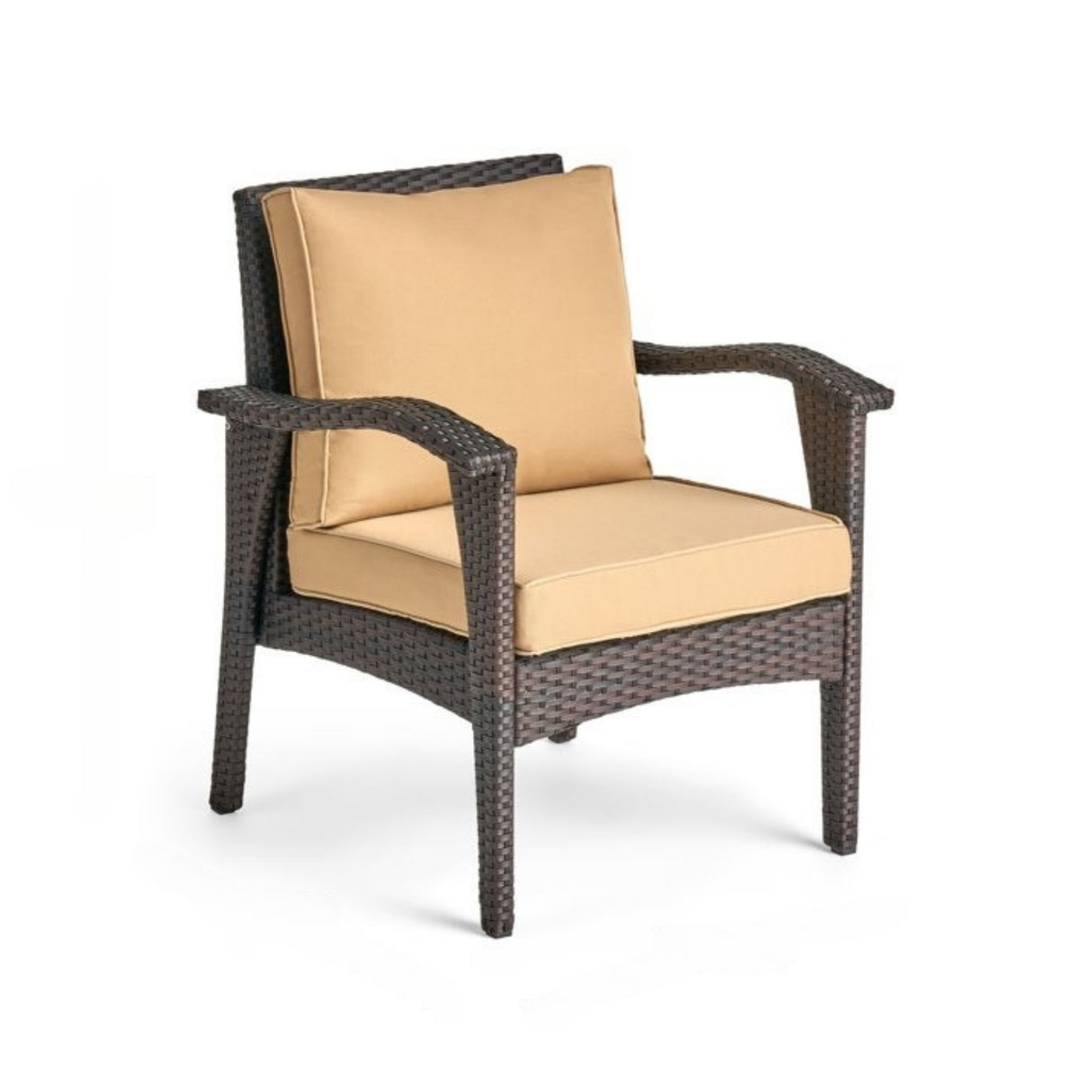 Dark Brown 8 Seater Outdoor Wicker Conversation Set