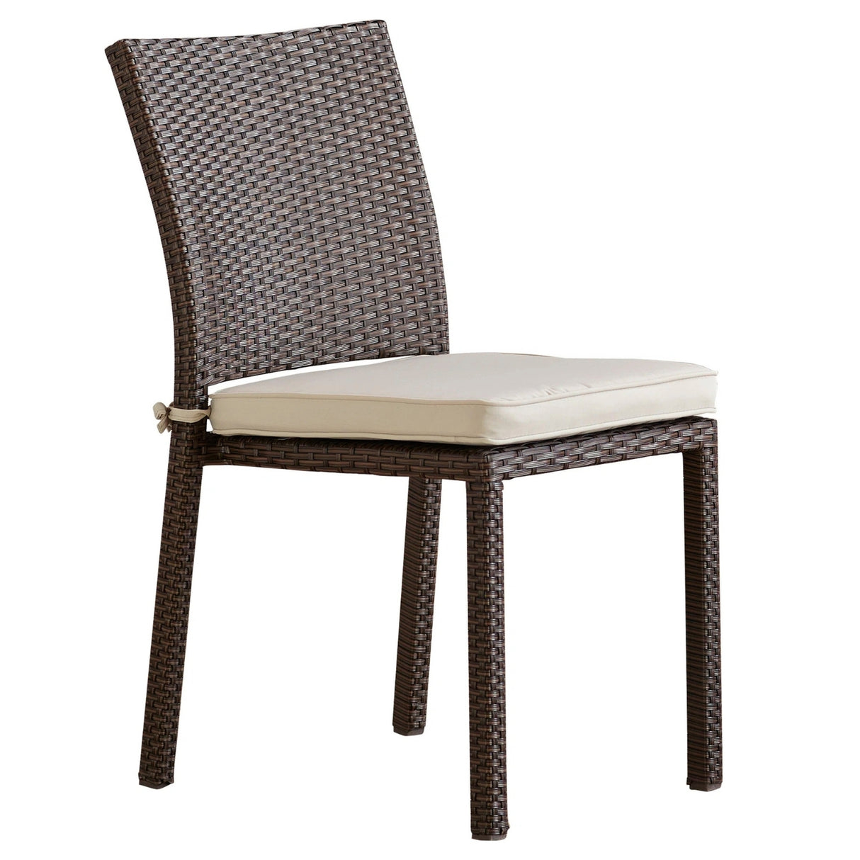 1-Piece Outdoor Rattan Wicker Patio Dining Chair
