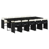 11-Piece Outdoor Rattan Wicker Dinning Set