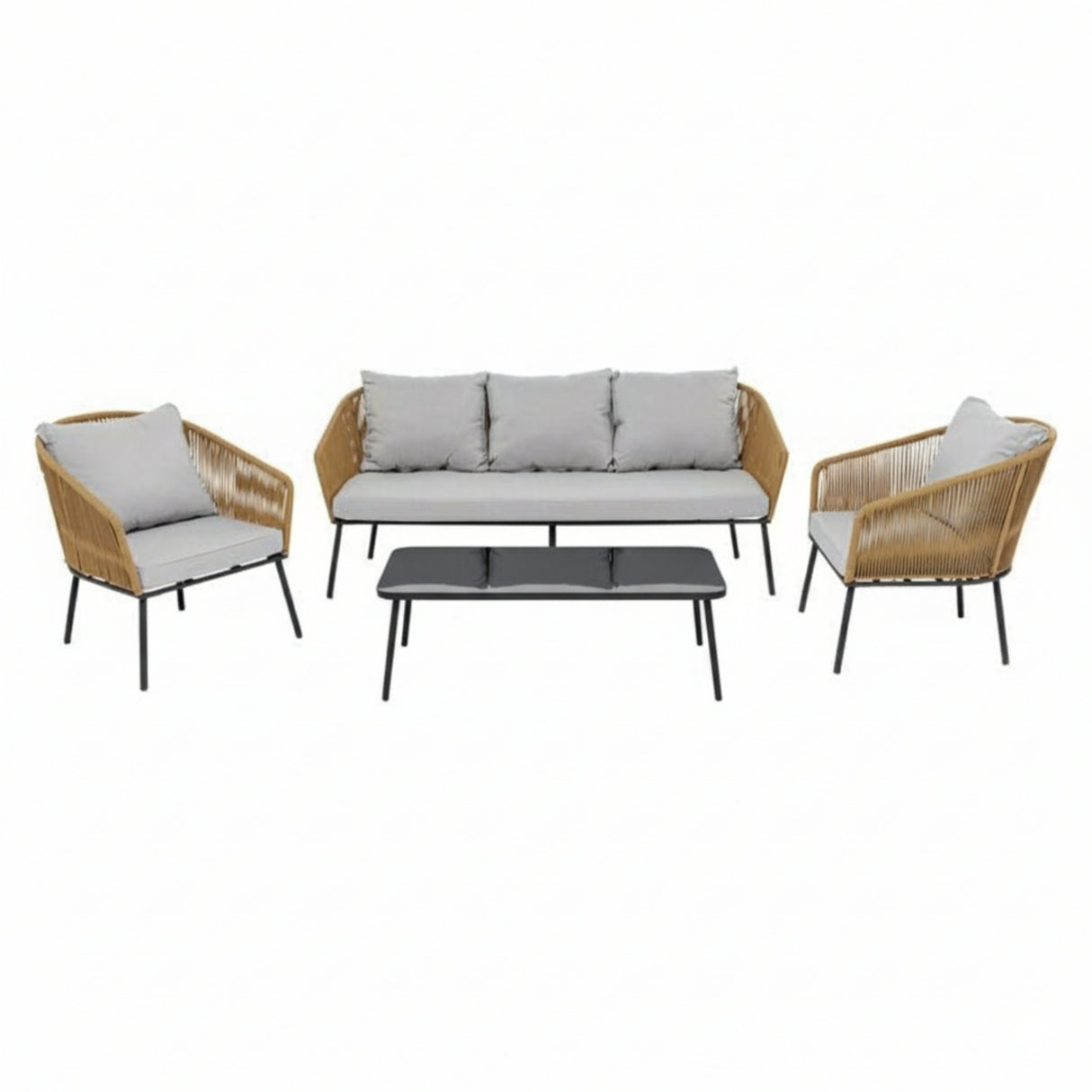 5-Seater Outdoor All-Weather Rope Sofa Set