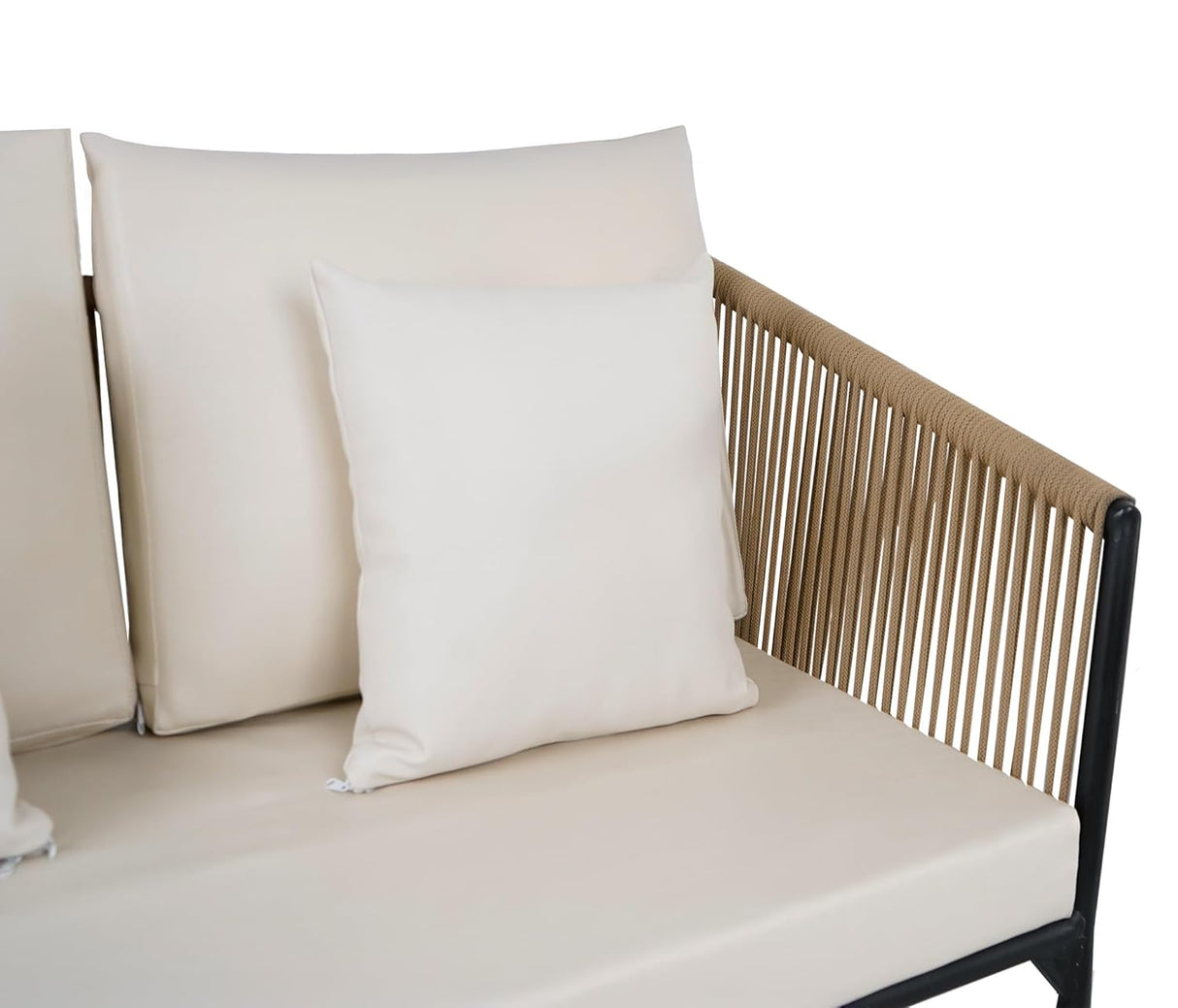Outdoor 4 Seater Rope Sofa Set