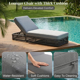 Outdoor All-Weather Rope Lounger Set of 2 (Grey)