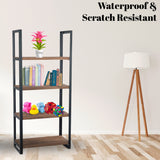 Solid Sheesham Wood 4 Tier Tall Standing Corner Open Bookcase