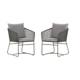 Outdoor Rope 2-Piece Patio Chairs