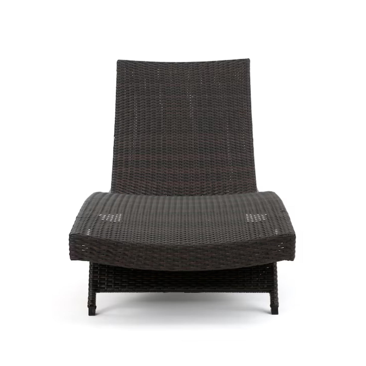 Outdoor Rattan Wicker Lounge Chairs Set of 2 with Matching Side Table