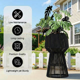 Devoko Outdoor Rope Planter Stand Set (Black)