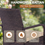 4-Piece Outdoor Rattan Wicker Patio Dining Chairs