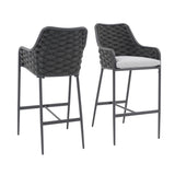 2-Piece Outdoor Rope Bar Chairs – Stylish Comfort Built to Last
