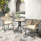 2-Piece Outdoor Rope Patio Dining Chairs