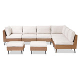 Outdoor Rattan Wicker 8-Seater Sofa Set