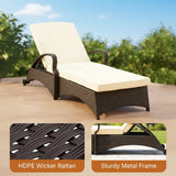 Outdoor All-Weather Wicker Lounger
