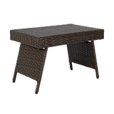Outdoor Rattan Wicker Foldable Table