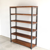6-Tier Sheesham Wood Top Book Shelf