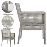 1-Piece Outdoor Rattan Wicker Patio Dining Chair