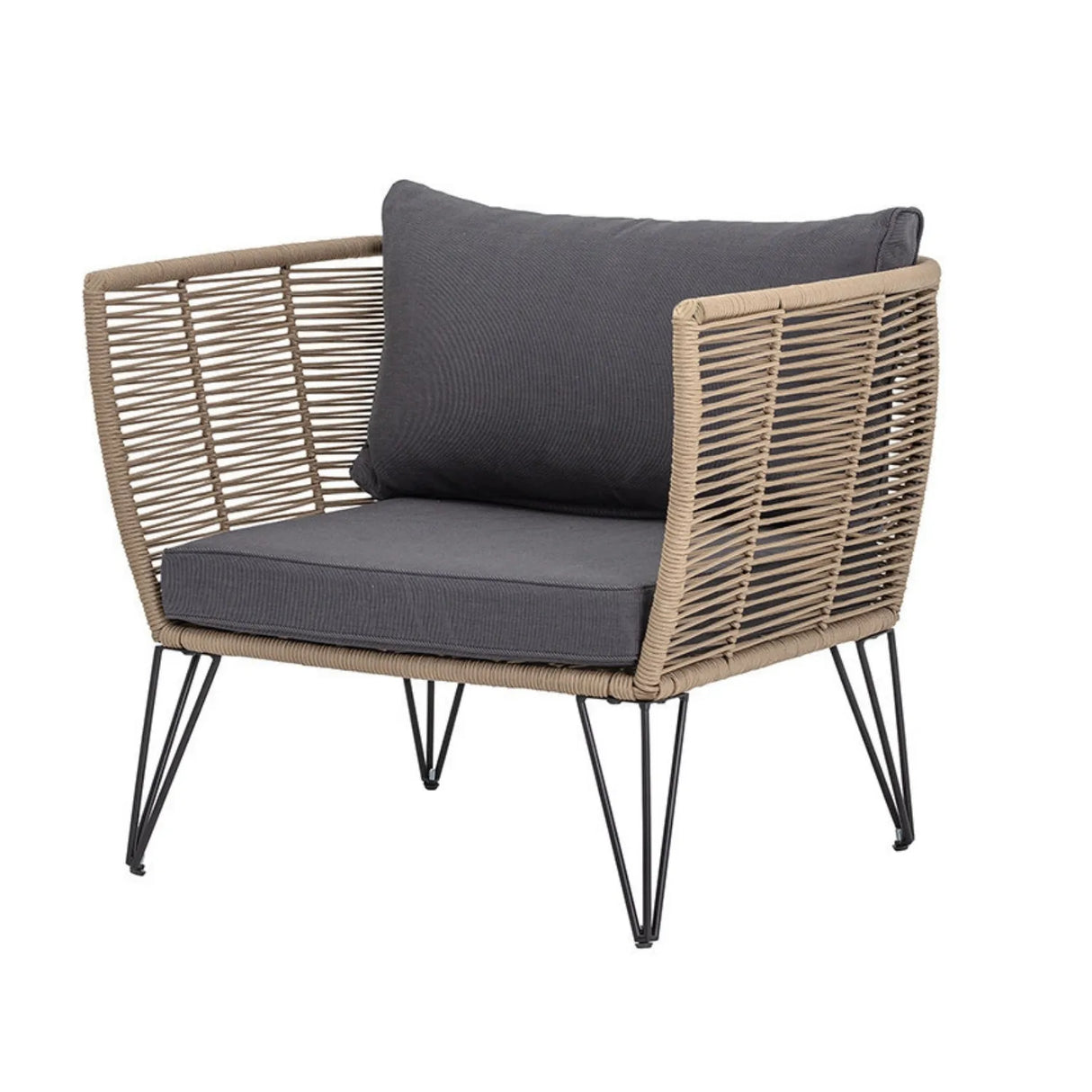 Outdoor Rope 1 Piece Patio Single Seater Sofa