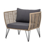 Outdoor Rope 1 Piece Patio Single Seater Sofa