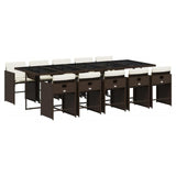 11-Piece Outdoor Rattan Wicker Dinning Set