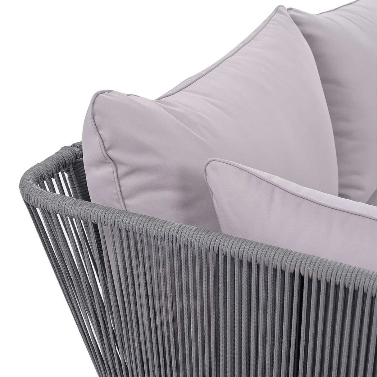 Outdoor Rope 2 Seater Patio Daybed With Side Table