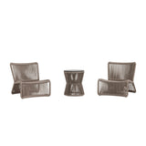 3-Piece Outdoor Beige Rope Patio Set