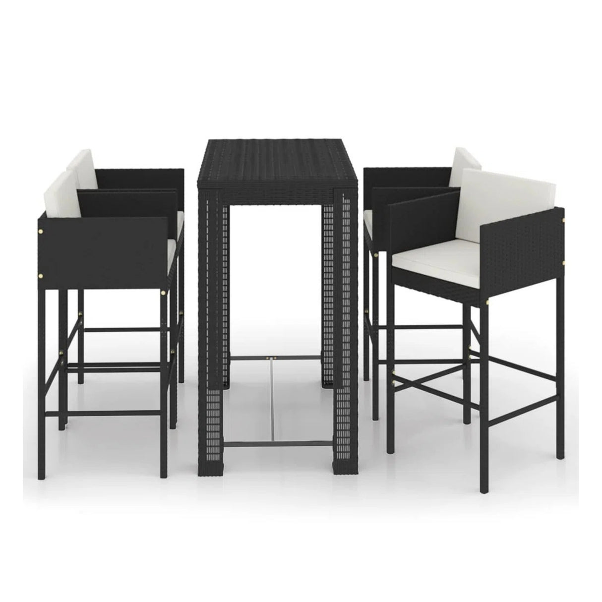 5-Piece Outdoor Rattan Wicker Bar Set