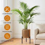 Outdoor Rope Planter with Metal Stand (Beige)