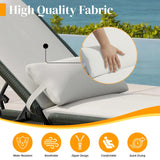 Outdoor Rope Lounge Chair With 2-Tier Table