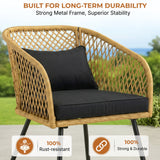 Outdoor Wicker 3-Piece Patio Set