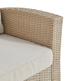Outdoor All-Weather Wicker Single Seater Sofa